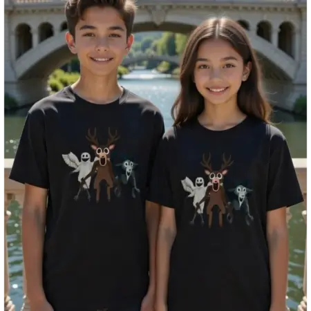 Футболка для мальчика и девочки Roblox 99 Ночей в лесу. SELLER