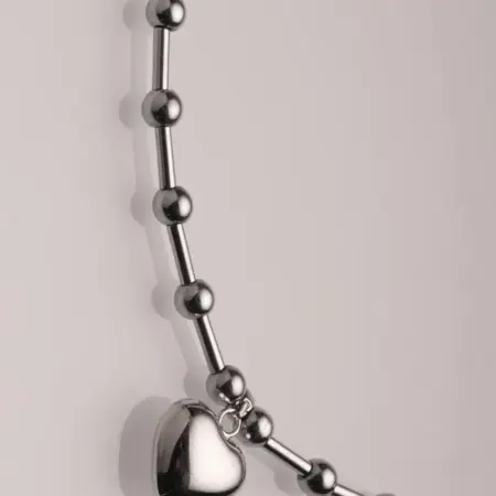 Чокер колье из гематита на шею ручной работы с подвеской. BrightBeads