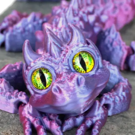 Магнит на холодильник Дракончик, подарок, сувенир. 3D Мир