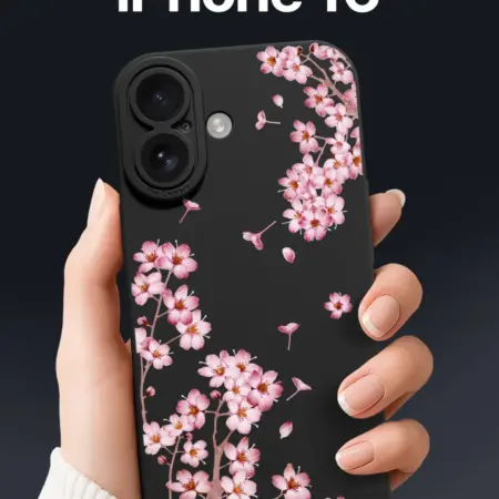 Чехол на iPhone 16 с сакурой. SCDesign