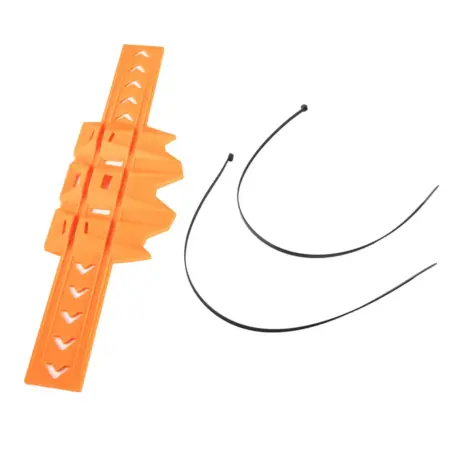 Защита выхлопной трубы муфлера, глушителя эндуро оранжевая. Dirt-Bike