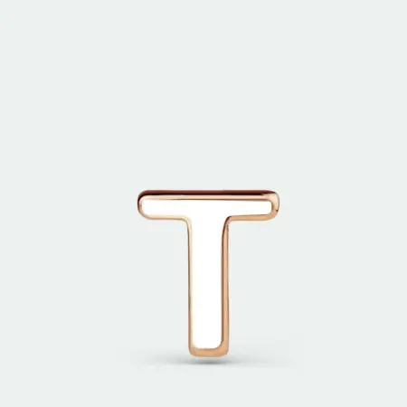 Маленькая серебряная подвеска буква Т. Naumov&Naumov