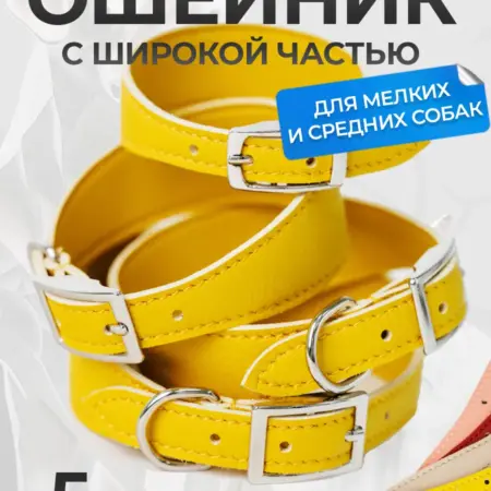 Ошейник для собак средних пород (селедка) на борзую, гончую. Товары для животных