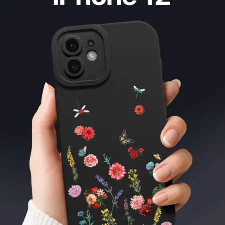 Чехол на iPhone 12 с цветами. SCDesign