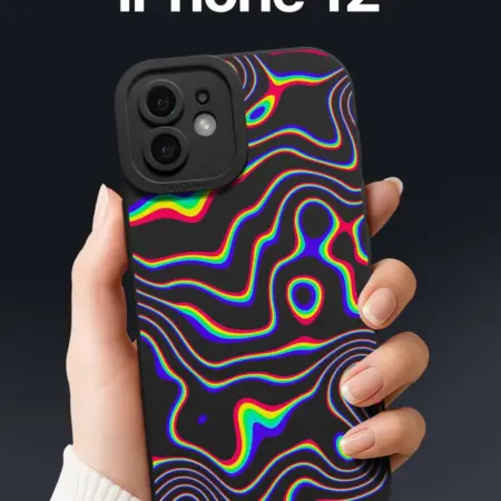 Чехол на iPhone 12 с помехами. SCDesign