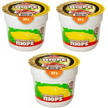 Картофельное пюре с беконом быстрого приготовления 37 г-3шт. egidius.ru
