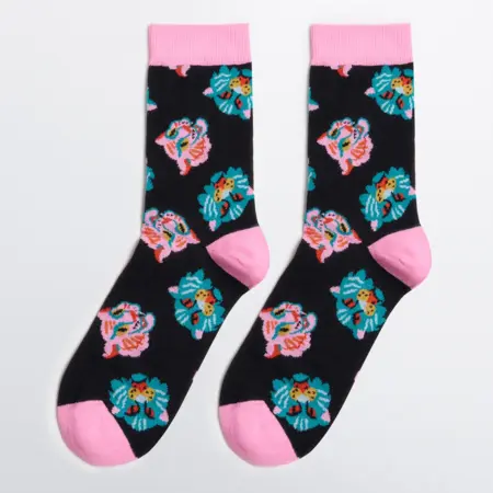 Носки высокие с принтом. MELON FASHION GROUP