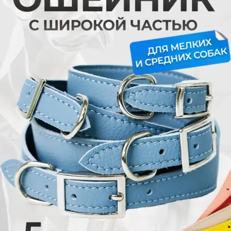 Ошейник для собак средних пород (селедка) на борзую, гончую. Товары для животных