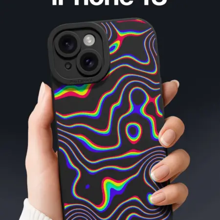 Чехол на iPhone 13 с помехами. SCDesign