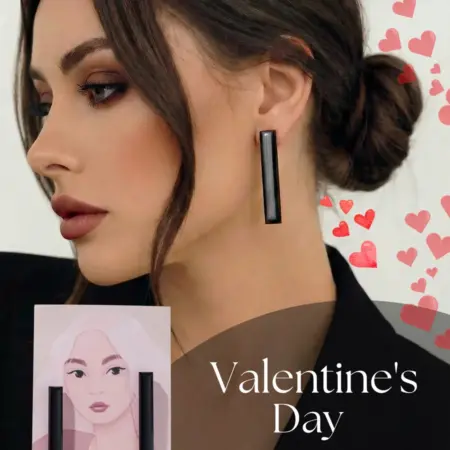 Серьги длинные черные бижутерия 2026 висячие тренд. Слонвиш