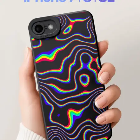 Чехол на iPhone 7, 8 и SE 2020 с помехами. SCDesign