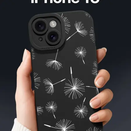 Чехол на iPhone 15 с одуванчиками. SCDesign