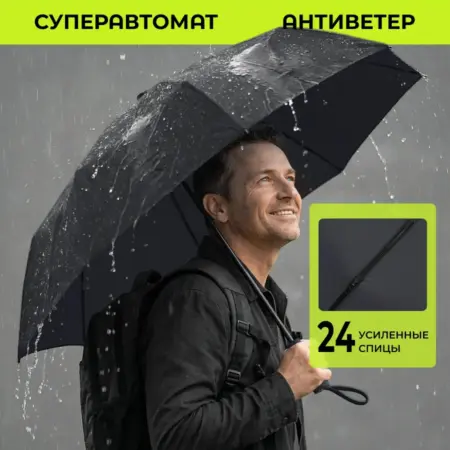 Зонт автомат 24 усиленные спицы. BELLETTI