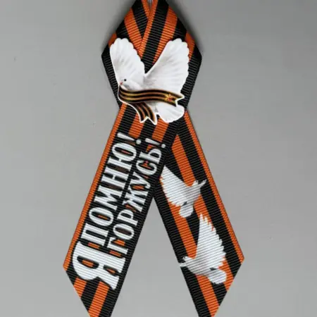 Георгиевская лента брошь. Фантазия В Лентах