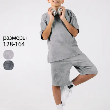 Костюм летний для мальчика подростка с шортами и футболкой. Ивбэби