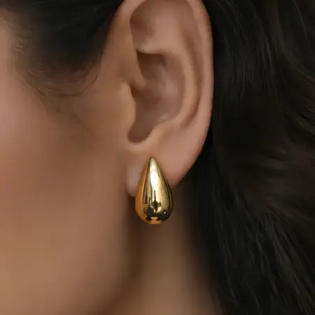 Серьги бижутерия большие крупные повседневные вечерние капли. ELVI