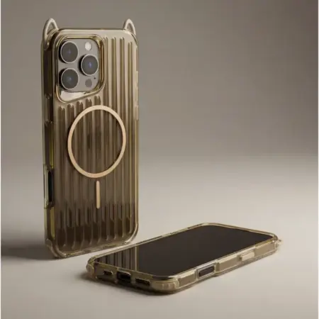 Чехол на iPhone 16 Pro Max силиконовый с ушками. TechTrendy