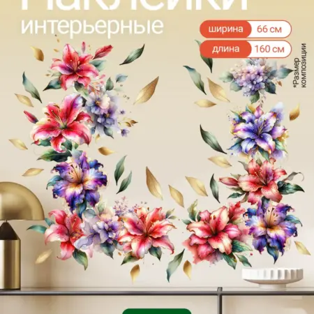 Интерьерные наклейки на стену для декора большие. WALL SKETCH