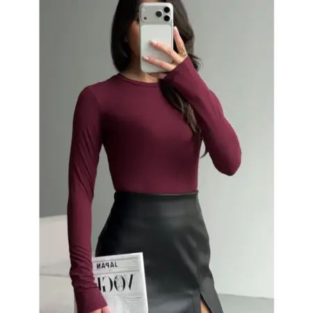 Лонгслив облегающий. Six Reasons Store