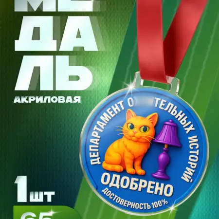 Медаль Департамент Историй шуточныя подарок прикол подруге. Arthata - Фотообои, Картины, Панно, Постеры