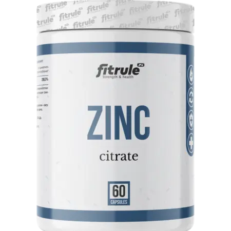 Цинк цитрат Fitrule Zinc Citrate 60 caps. Спортпит-Инвест