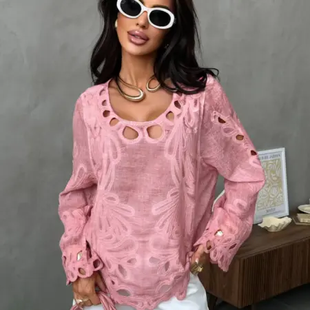 Летняя легкая блузка нарядная оверсайз. KATYPRETTY