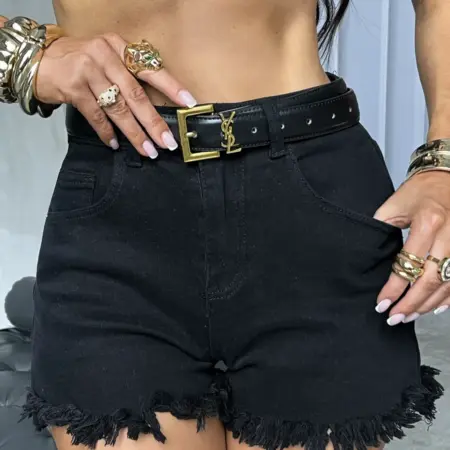 Летние джинсовые шорты короткие с бахромой. KATYPRETTY