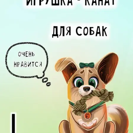 Игрушка для собак Канат из кокосового волокна L. Ёжки-Палки