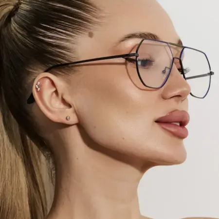 Очки для компьютера имиджевые прозрачные 2026. Gamma / the good.