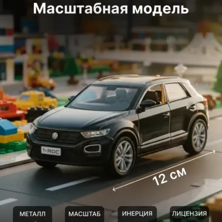 Игрушка детская машинка металлическая Volkswagen T-Roc 1 36. RICH FAMILY