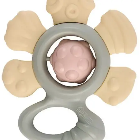 Детская шумелка "Цветочек", первая развивающая игрушка. KoroBoom Shop