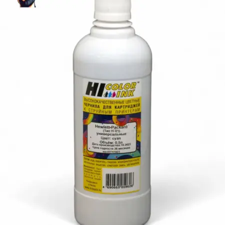 Чернила HP Тип H-V1, C, 0.5 л, универсальные водяные. Карт24