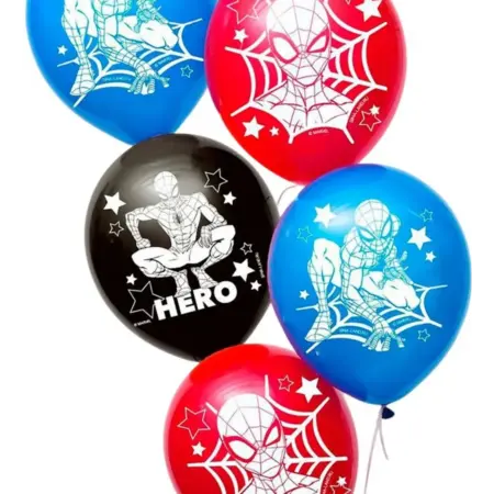 Шар воздушный Super heroЧеловек-паук", шарики 25 штук. KoroBoom Shop