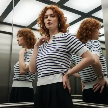 Джемпер трикотажный в полоску. ТВОЕ