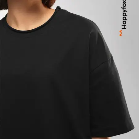 Футболка оверсайз базовая из плотного футера. Happywear