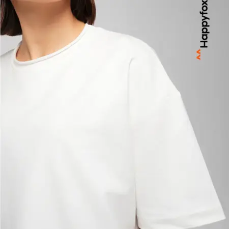 Футболка оверсайз базовая из плотного футера. Happywear