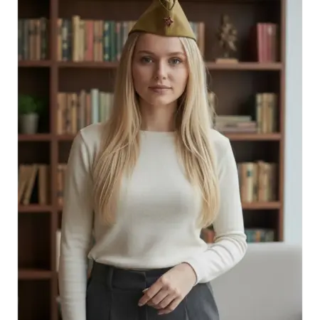 Пилотка военная со звездой. TopShop