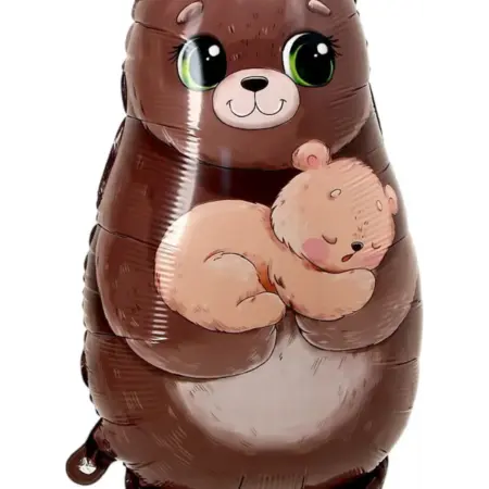 Воздушный шар-фигура фольгированный "Милый мишка" 31" шарик. KoroBoom Shop