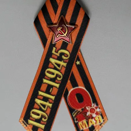 Георгиевская лента брошь. Фантазия В Лентах