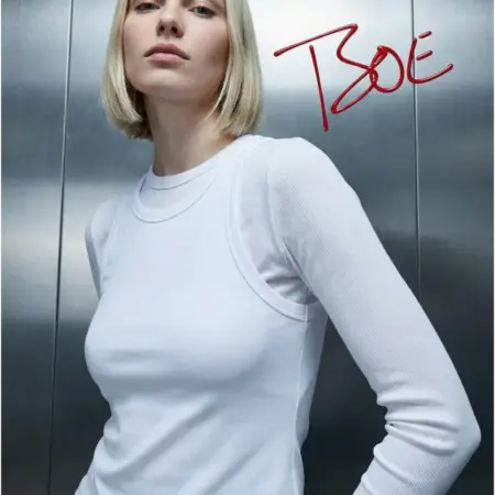 Лонгслив с майкой в рубчик. ТВОЕ