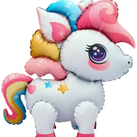 Надувной шар-фигура Малыш единорог, для фотозоны на праздник. KoroBoom Shop