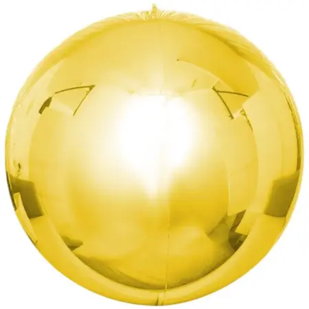 Надувной шар "Сфера золото" 50", для фотозоны, цвет золотой. KoroBoom Shop