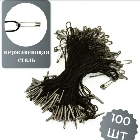 Биркодержатель из полиэстера с булавкой нержавеющая сталь. Trendo