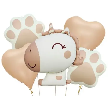 Набор надувных шаров-фигур "Единорог", для фотозоны, 5 шт. KoroBoom Shop