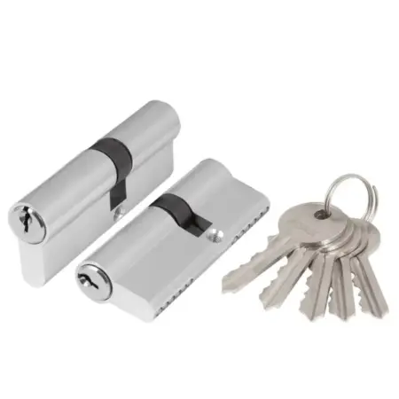 Цилиндровый механизм ключ-ключ 30x30 хром. Зеленая миля