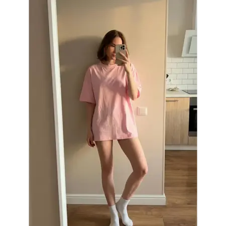 Футболка оверсайз хлопковая однотонная. Bro. Corporation