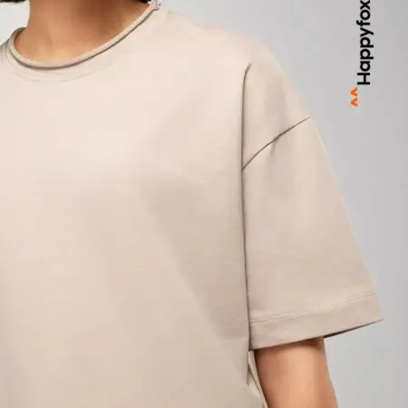 Футболка оверсайз базовая из плотного футера. Happywear