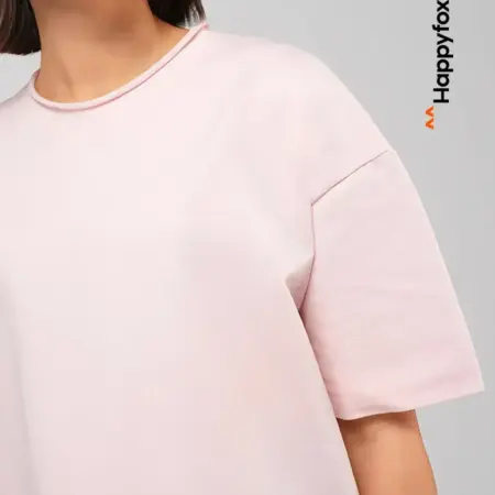 Футболка оверсайз базовая из плотного футера. Happywear