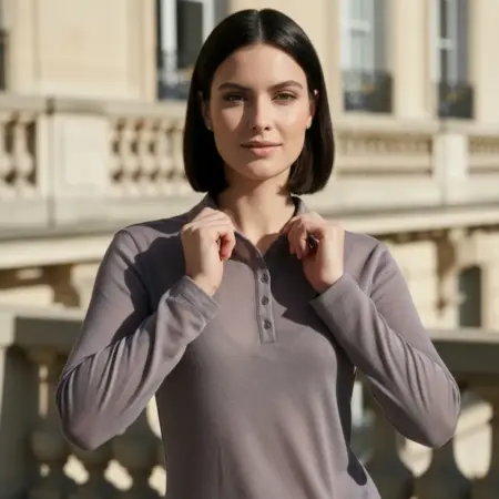 Рубашка поло с длинным рукавом. ТВОЕ