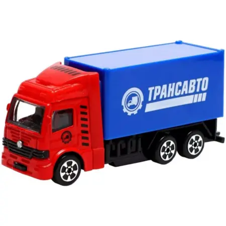 Машина металлическая "Грузовик", 10,5 см, цвет красный. KoroBoom Shop